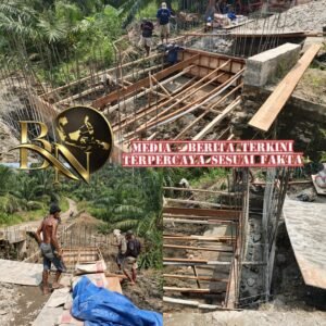 Kodim 0212/TS : Jembatan Simadihon Dibangun, Akses Warga di Dolok Sigompulon Segera Lebih Mudah